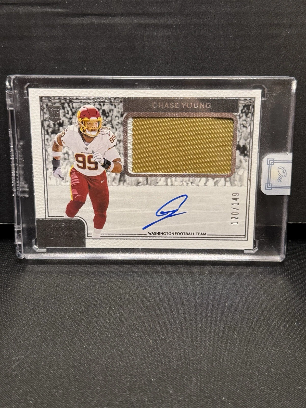 2020 Panini One Chase Young Rookie Patch Auto RPA /149 #11 Encased RC