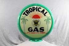 TROPICAL GASOLINE GAS PUMP GLOBE (GREEN BODY)