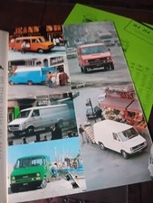 Iveco Daily Furgoni 30.8 35.8 40.8 Oldtimer Brochure + Technical Data Sheet 1979