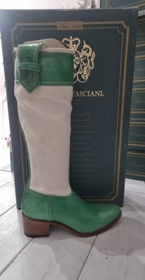 Alberto Fasciani Frauen Stiefel Weiß/Grün Größe Eu37 AF907