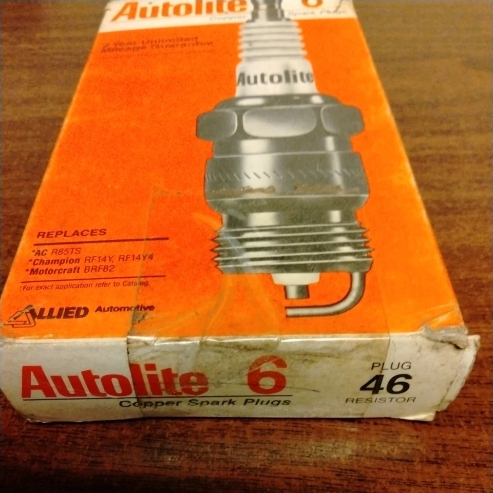 Autolite 6 件套铜火花塞 #46 全新旧货 — 第 2/4 张图片