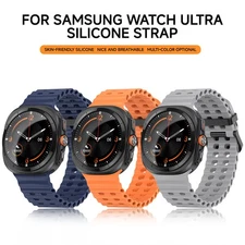 Premium for Samsung Galaxy Watch Ultra 47mm Silicone Watch Strap Band Waterproof