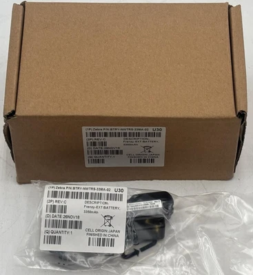 Zebra Genuine WT6000 Battery BTRY-NWTRS-33MA-02 3350 mAh