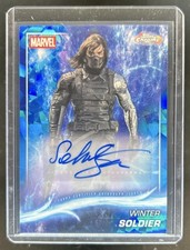2025 Topps Chrome Marvel Sapphire Sebastian Stan as Winter Soldier Auto #AA-SS