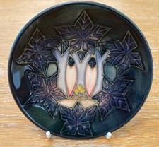 Moorcroft Pottery 'Cluny' Pin Tray by Sally Tuffin – 12cm Diameter First Quality
