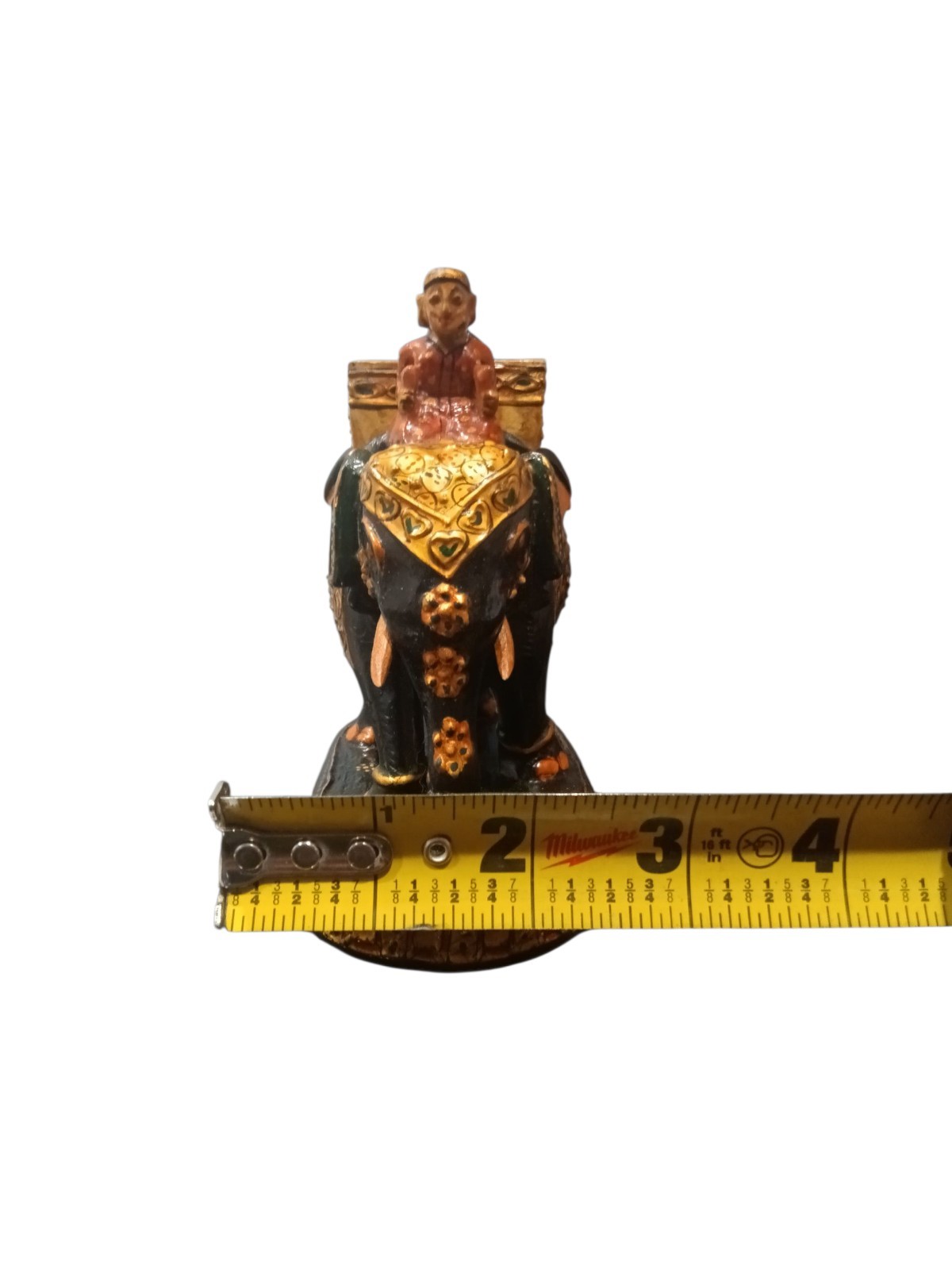 Handmade wooden elephant.