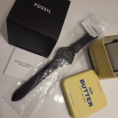 NEW - Fossil FS5551 Minimalist Three-Hand Brown Leather Watch | eBay