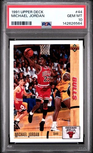 1991 Upper Deck #44 Michael Jordan Chicago Bulls PSA 10 GEM MT 564