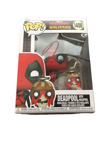 Ryan Reynolds Signed Deadpool W/ Headpool Funko Pop #1400 Deadpool Vs Wolverine