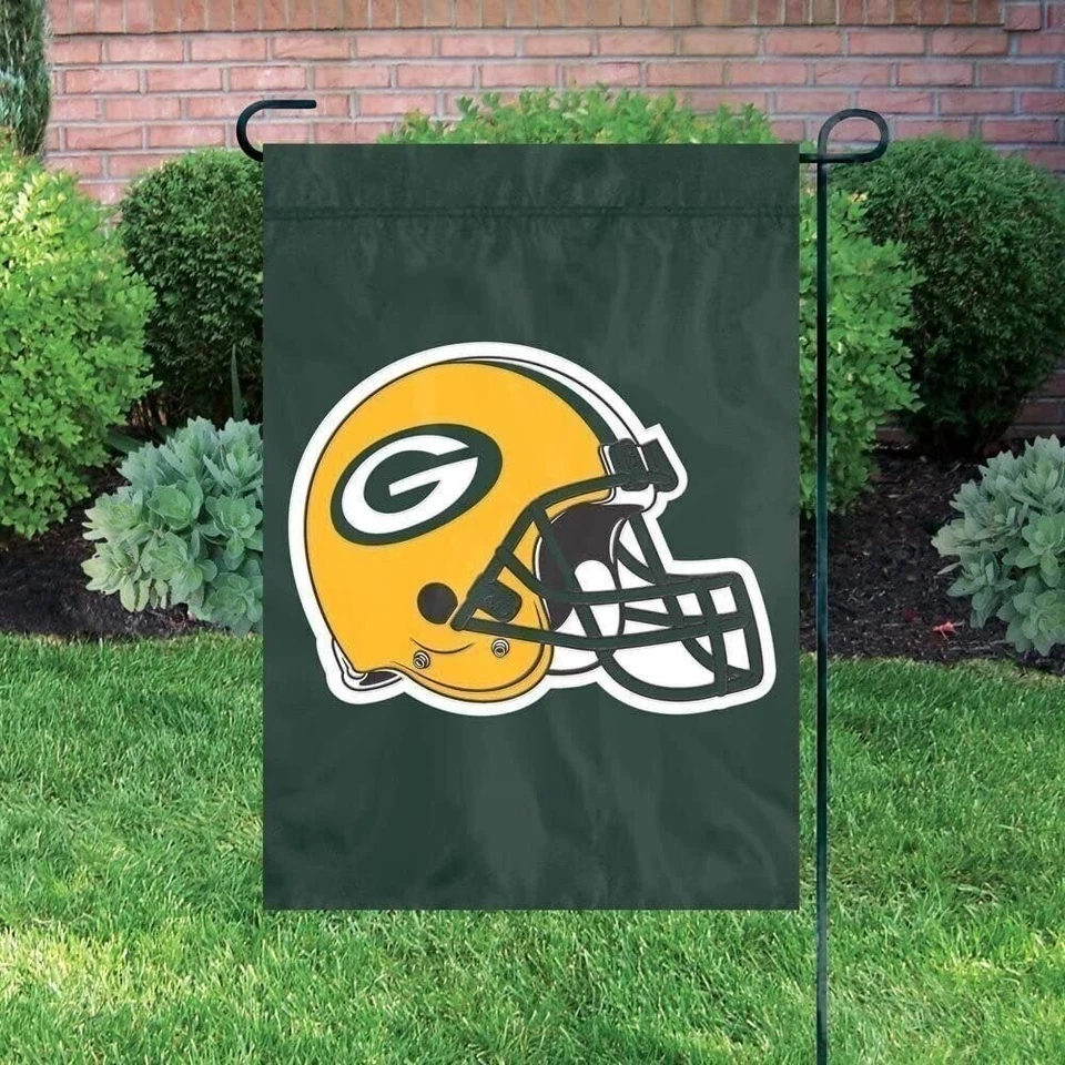 Green Bay Packers Premium Garden Flag Banner Applique Embroidered Helmet... - Изображение 3 из 4