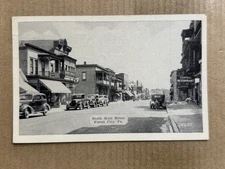 Postcard Forest City PA Pennsylvania Main Street Old Cars Vintage 1946 PC