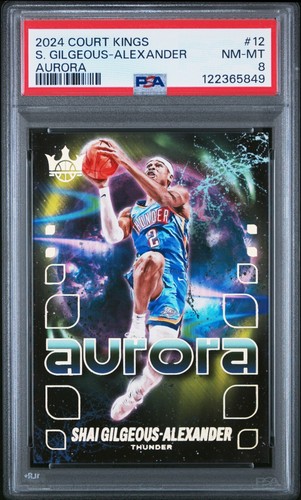 Shai Gilgeous-Alexander #12 — 2024 Panini Court Kings Aurora basketball card