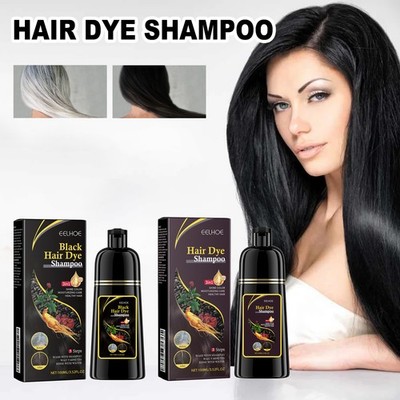 EELHOE Black Hair Shampoo Polygonum Multiflorum Essence Moisturizing, Cleaning, 