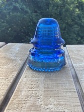 Hemingray #19 CD162 Petticoat Cobalt Blue Glass Insulator USA