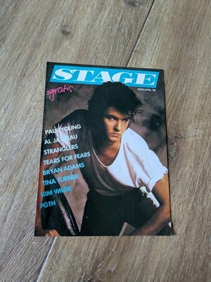 Vintage Stage Magazin 1985 Mit Paul Young Kim Wilde Tears For Fears Chris Rea