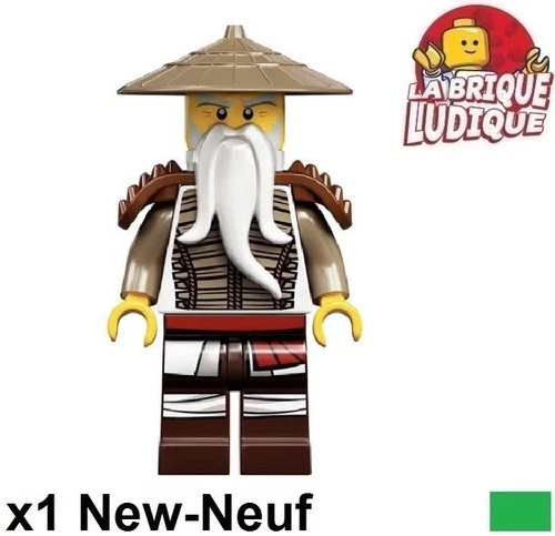 LEGO Figürchen Minifig ninjago Wu Hero Rüstung Bart Alter Herr njo0599 Neu