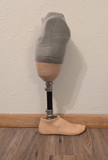 Authentic Below-Knee Prosthetic Right Leg Complete Assembly CE APC-21153 Beige