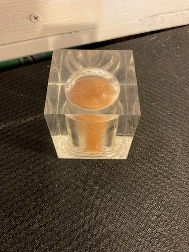 Silky Sand From Saudi Arabia Sealed In A 2” Resin Cube