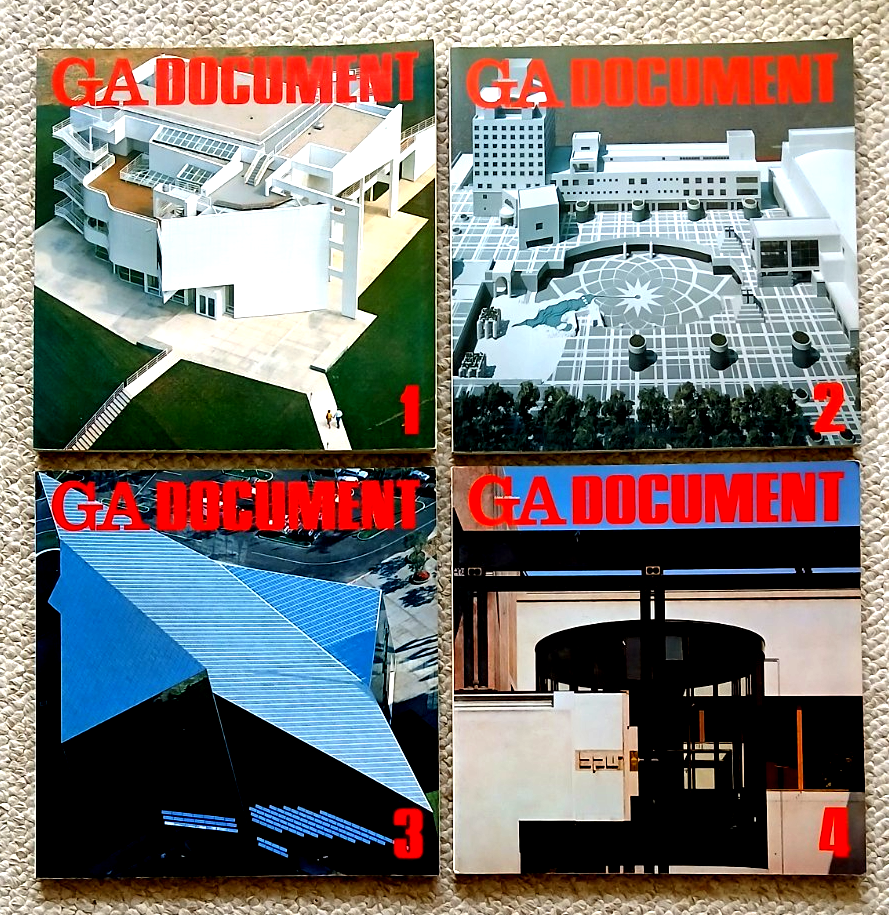 Lot of 4 GA, G A DOCUMENT, Global Architecture, Books # 1, 2, 3, 4