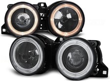 Angel Eyes Scheinwerfer Set f�r BMW 3er E30 BJ 11/82-06/94 Klar/Schwarz RHD/LHD