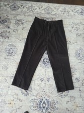 28 Haggar Corduroy Trousers 36x 29 Men's Brown Pants Cords 100 Cotton Vintage