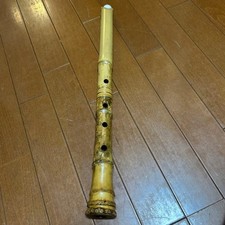 Shakuhachi Shodou 7inch 5Hole Bamboo Flute Genuine Condition Handcrafted