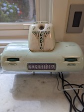 Vintage Pillow Speaker Radio Still Works Great Has Crack On Side Of Box