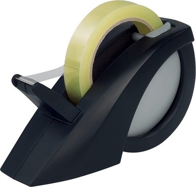 Tischabroller für Klebeband groß schwer schwarz 12 mm x 33 m, 19 mm x 33 m, 1...