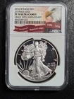 2016 W $1.00 American Eagle S.D. Lettered Edge NGC Graded PF70 Ultra Cameo