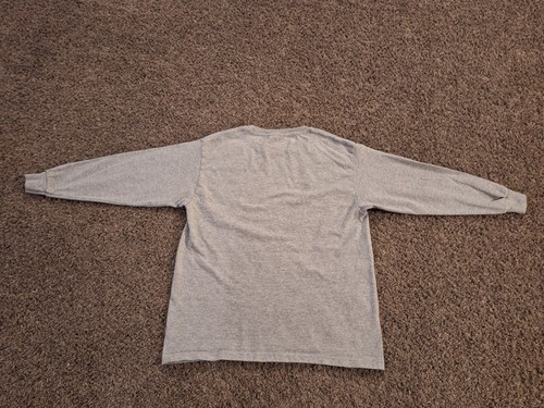 Boys Long Sleeve Solid Heather Gray Shirt Size L - Picture 6 of 6