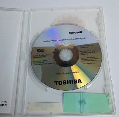 Toshiba Microsoft Windows Vista Home Premium Express Upgrade  Genuine KEY