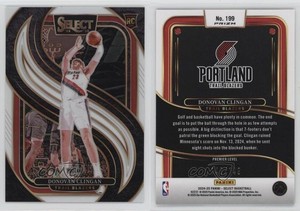 2024 Panini Select Premier Level White Prizm /149 Donovan Clingan #199 Rookie RC