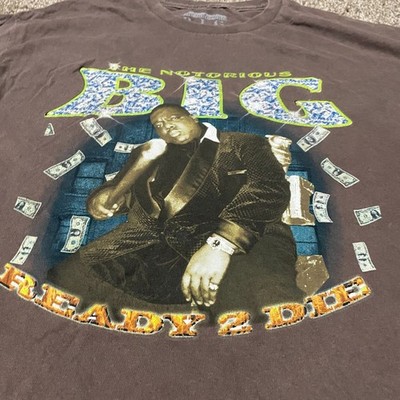 The Notorious BIG Ready to Die Graphic T Shirt Brown Mens Size Large