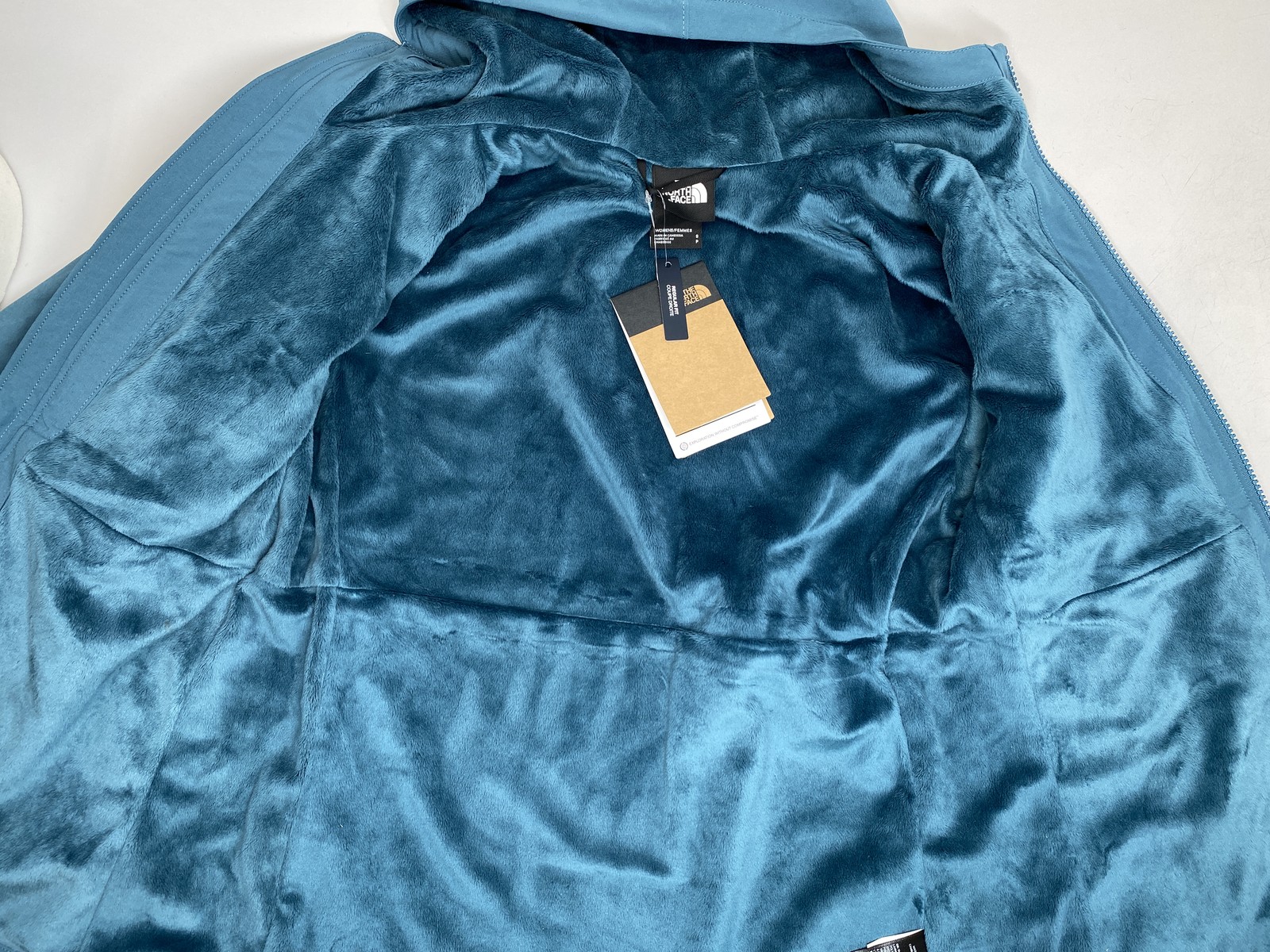 The North Face Womens Jacket Teal Size S Shelbe Raschel Hoodie Space Blue thumbnail 5