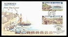 DR WHO 1997 ALDERNEY GUERNSEY FDC GARRISON ISLAND CACHET PAIR COMBO w29696