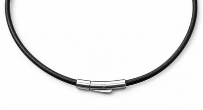 Leder Armband Echtlederband Lederschnur Edelstahl Druckhebelverschluss 17-80cm - Bild 1 von 4