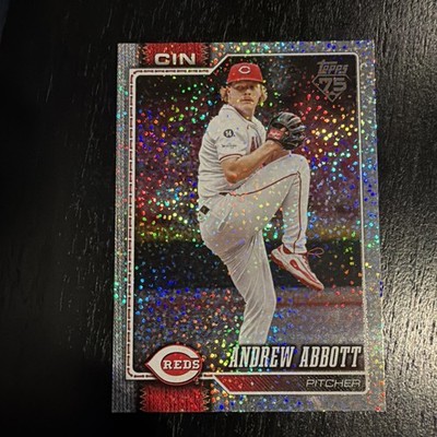 2026 Topps Series 1 Andrew Abbott #218 Sand Glitter Reds