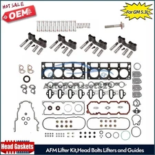 For GM 5.3 AFM Lifter Replacement Kit Head Gasket Set W/Bolts Lifters and Guides