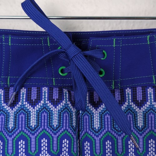 Prana Women's Swim Shorts Small Purple Geometric Hook & Loop - Picture 3 of 8