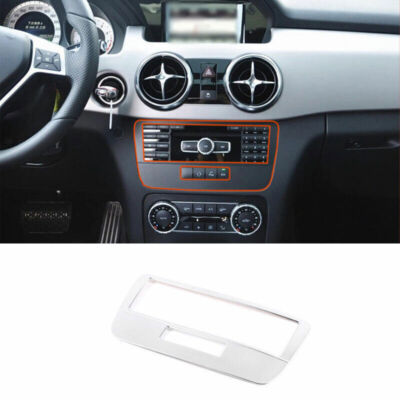 Console Volume Button Control Frame For Mercedes-Benz GLK 2013-2015 ABS Silver