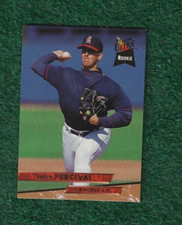 TROY PERCIVAL - 1993 FLEER ULTRA ROOKIE CARD # 522 - CALIFORNIA ANGELS - MLB. rookie card picture