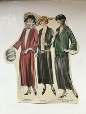 Vintage 1923 Dress Sewing Patterns, including Jacquette Blouse. Y2