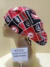 Alabama Elephants blocks Women's Euro/Chef Surgical Scrub Hat
