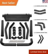 Upgrade Your Turbo Car: 28" Intercooler Kit with Durable Piping Accessories
