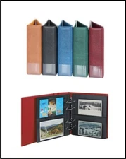 Postcard Album LINDNER 1300PK S MULTI COLLECT Black + 30 Sleeves MU1312