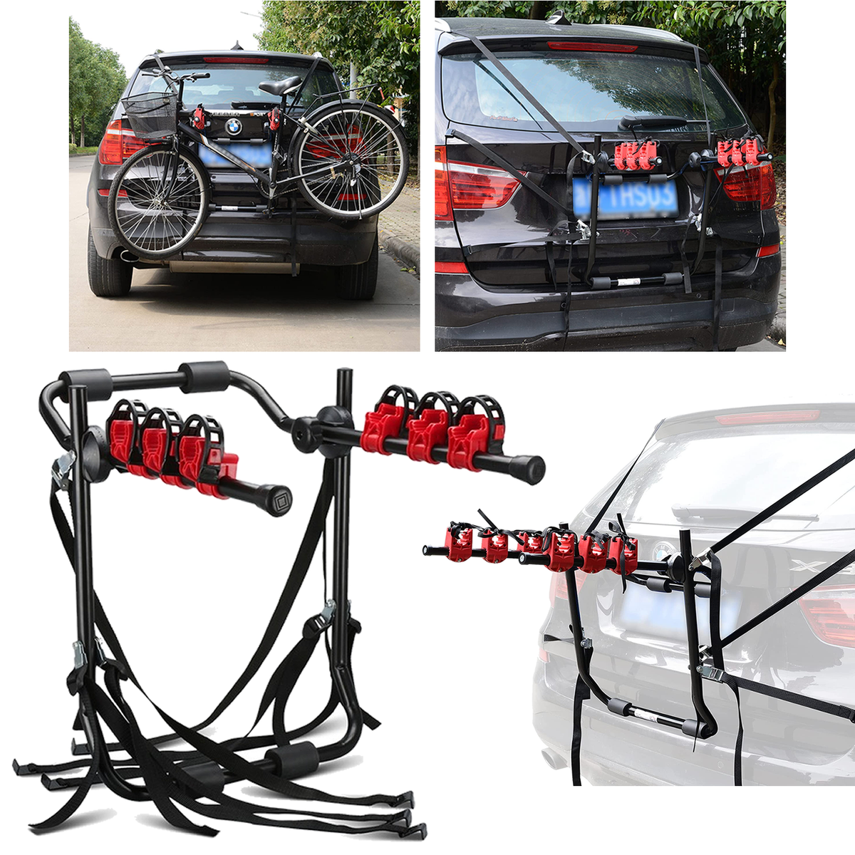 Bike Carrier For Car Trunk Mount Rack Bicycle Stand Cycle