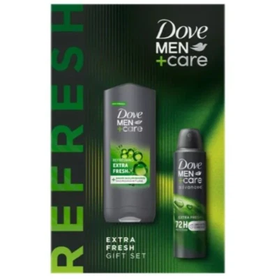 Dove Men+Care Extra Fresh Gift Set, Body Face Wash & Anti-Perspirant Deodorant