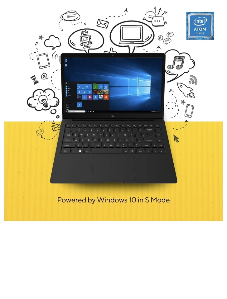 Core Innovation CLT136401BL 14” Notebook - intel atom Z3850 - 4gb RAM - 64GB SSD - Image 3 of 4