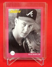 Steve Avery 1991 Baseball Card Leaf #141 EX-MT