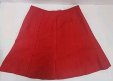 Vintage Women's Plaid Pleated Wool Kilt Red Tartan Skirt The Villager Sz 10 MCM